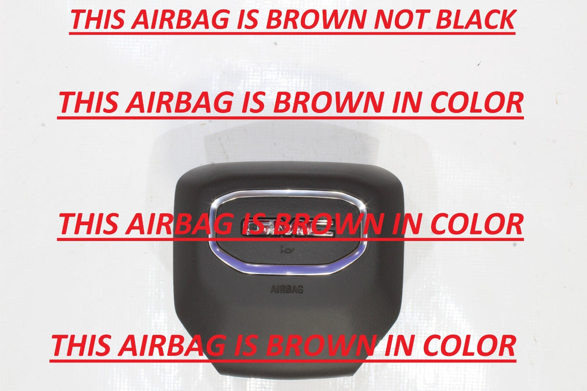 2019 20 21 2022 2023 2024 GMC SIERRA 1500 BROWN DRIVER WHEEL AIRBAG OEM AIR BAG0