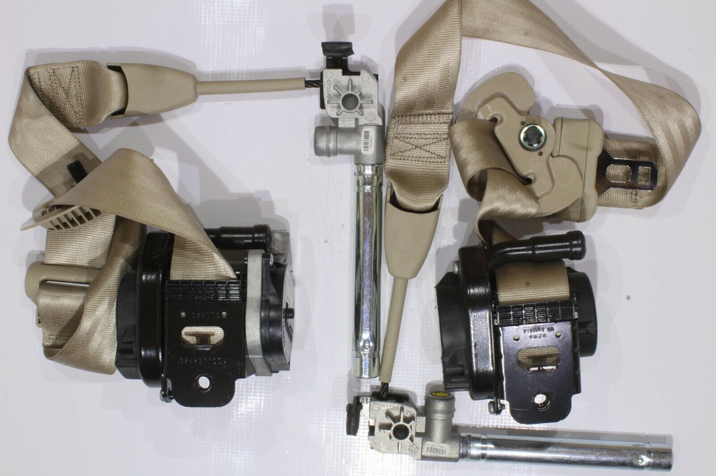2015 LINCOLN MKC DRIVER & PASSENGER SEAT BELT PRETENSIONERS SET - TAN OEM1