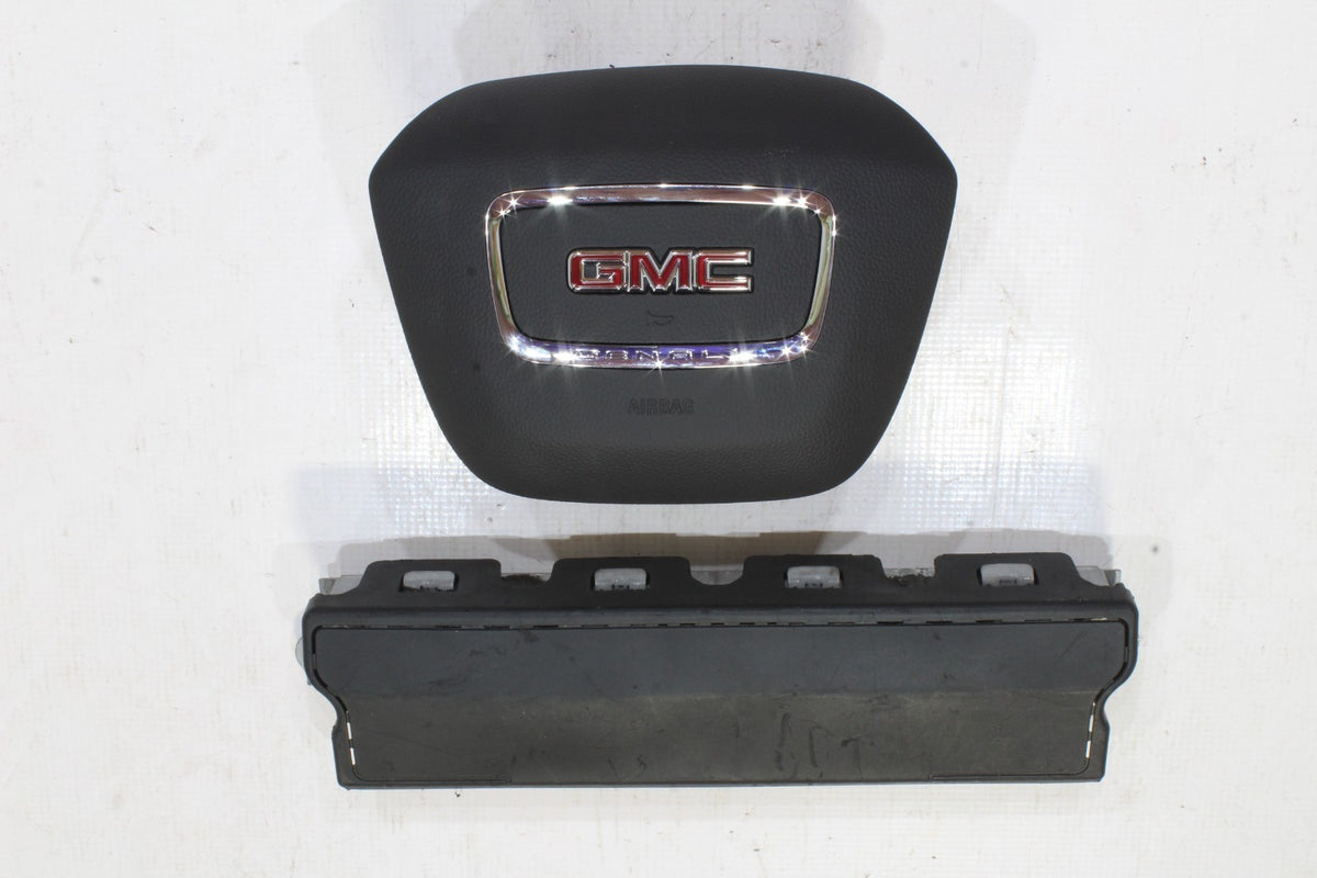 19-24 GMC TERRAIN DENALI DRIVER WHEEL AND DRIVER KNEE AIRBAG OEM AIR BAG0