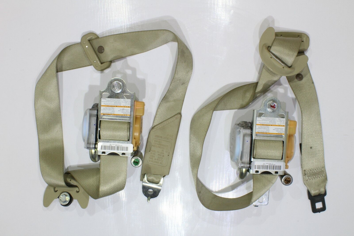 2014 2015 2016 2017 ACURA MDX (BASE) DRIVER AND PASSENGER SEAT BELT SET -TAN OEM1
