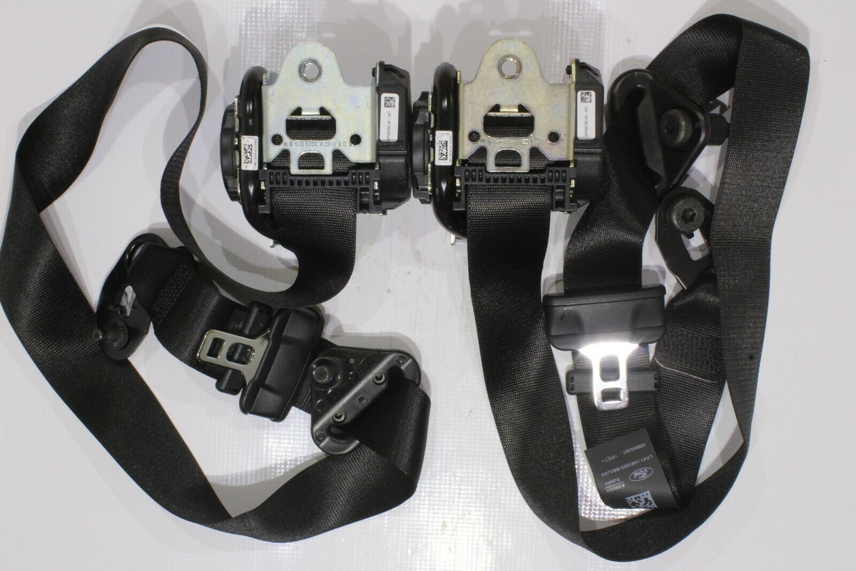 2020 FORD TRANSIT DRIVER AND PASSENGER SEAT BELT (BLACK) SET OEM0