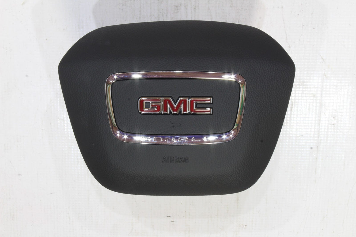 19-23 GMC ACADIA DENALI DRIVER WHEEL (3-PIN) AND KNEE AIRBAG SET OEM AIR BAG2
